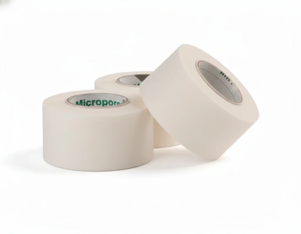 [VS-MPTW115] Micropore Paper Tape – White, 1" x 1.5 Yards (100 Count Bulk Case)  Single Use, Breathable Medical Tape